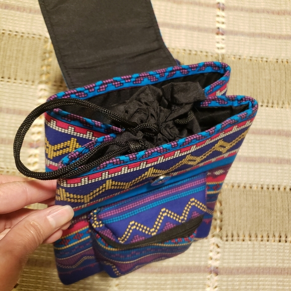 Boho Multicolored Tribal Print Backpack - Picture 4 of 7